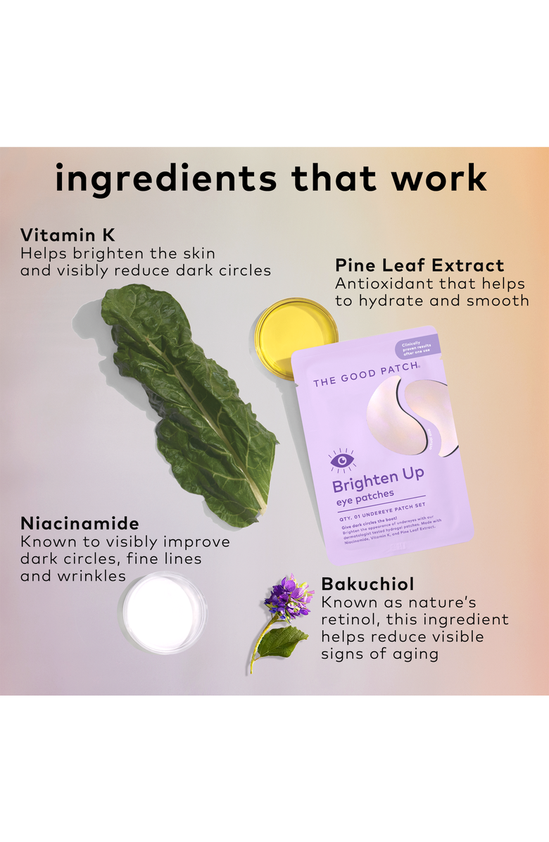 The Good Patch Brighten-Up Undereye Hydrogel Patch, Alternate, color, NO COLOR