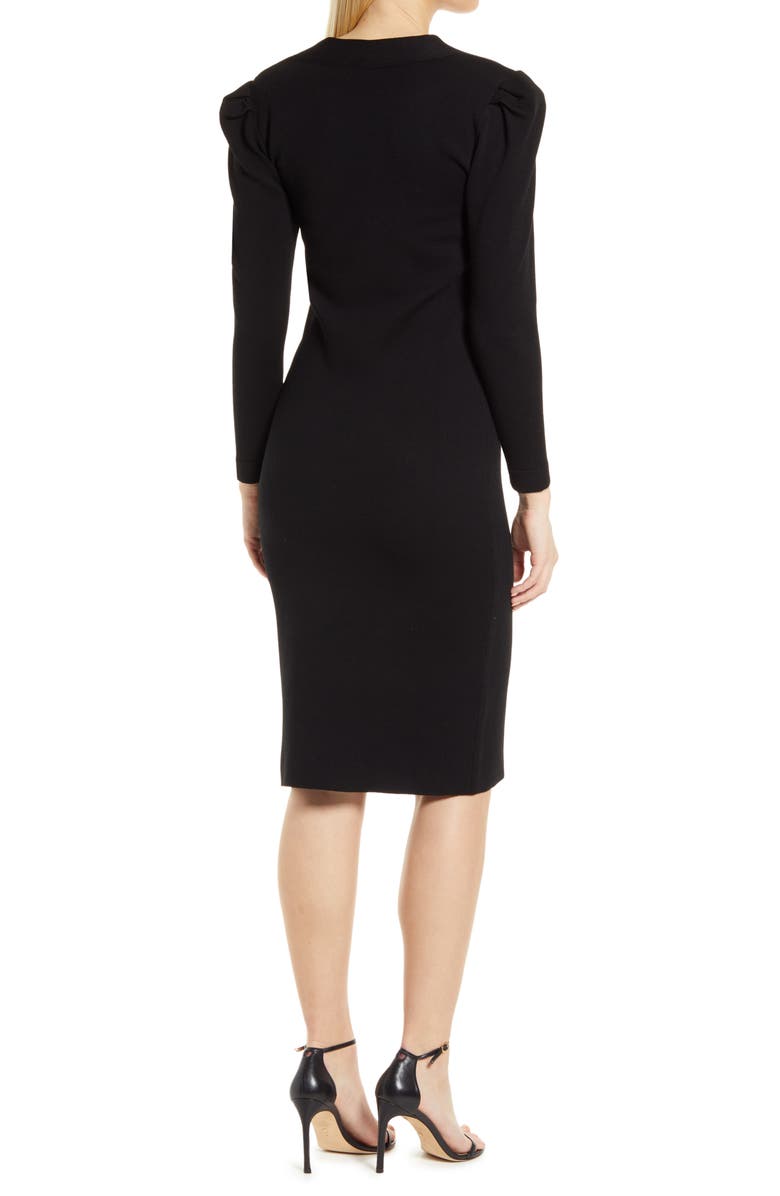 Eliza J Long Sleeve Body-Con Dress, Alternate, color,