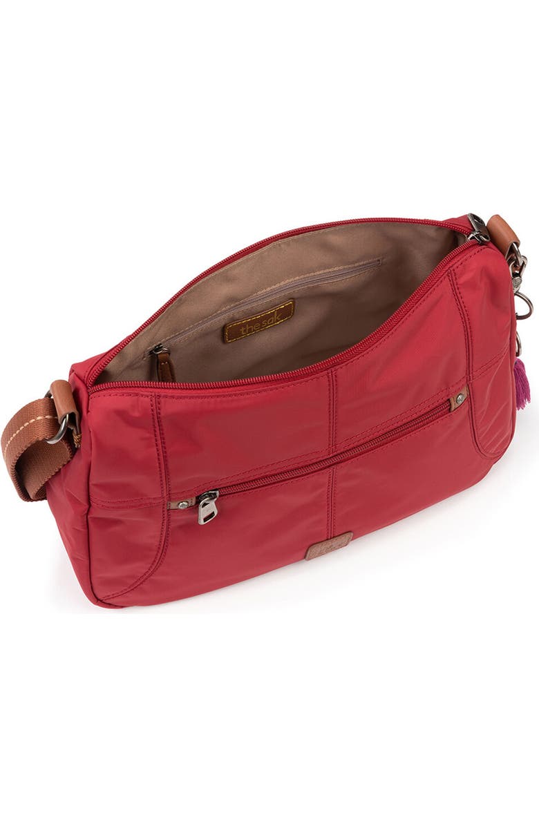 The Sak Esperato Nylon Hobo, Alternate, color, Crimson