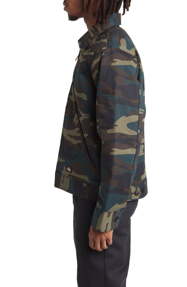 Dickies Eisenhower Camo Water Repellent Insulated Jacket, Alternate, color, 