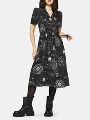 Disturbia Elise Celestial Midi Shirt Dress