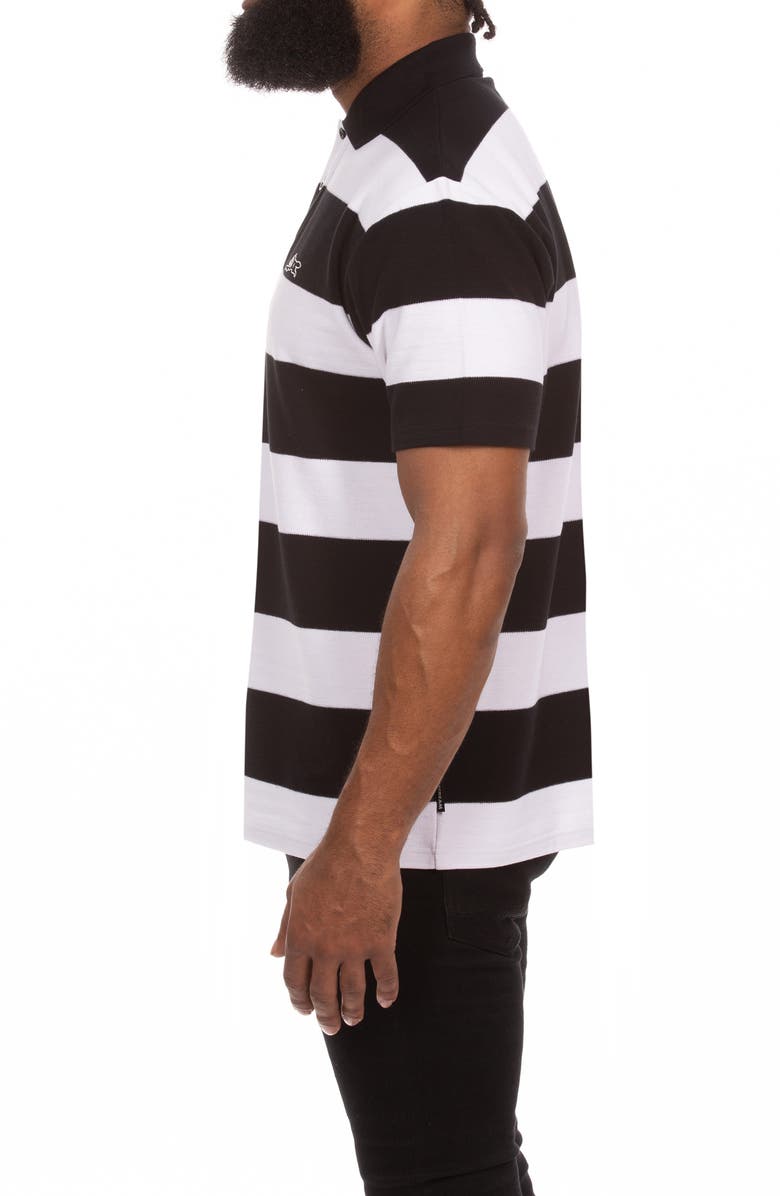 ICECREAM Big Dripper Stripe Polo, Alternate, color, Black