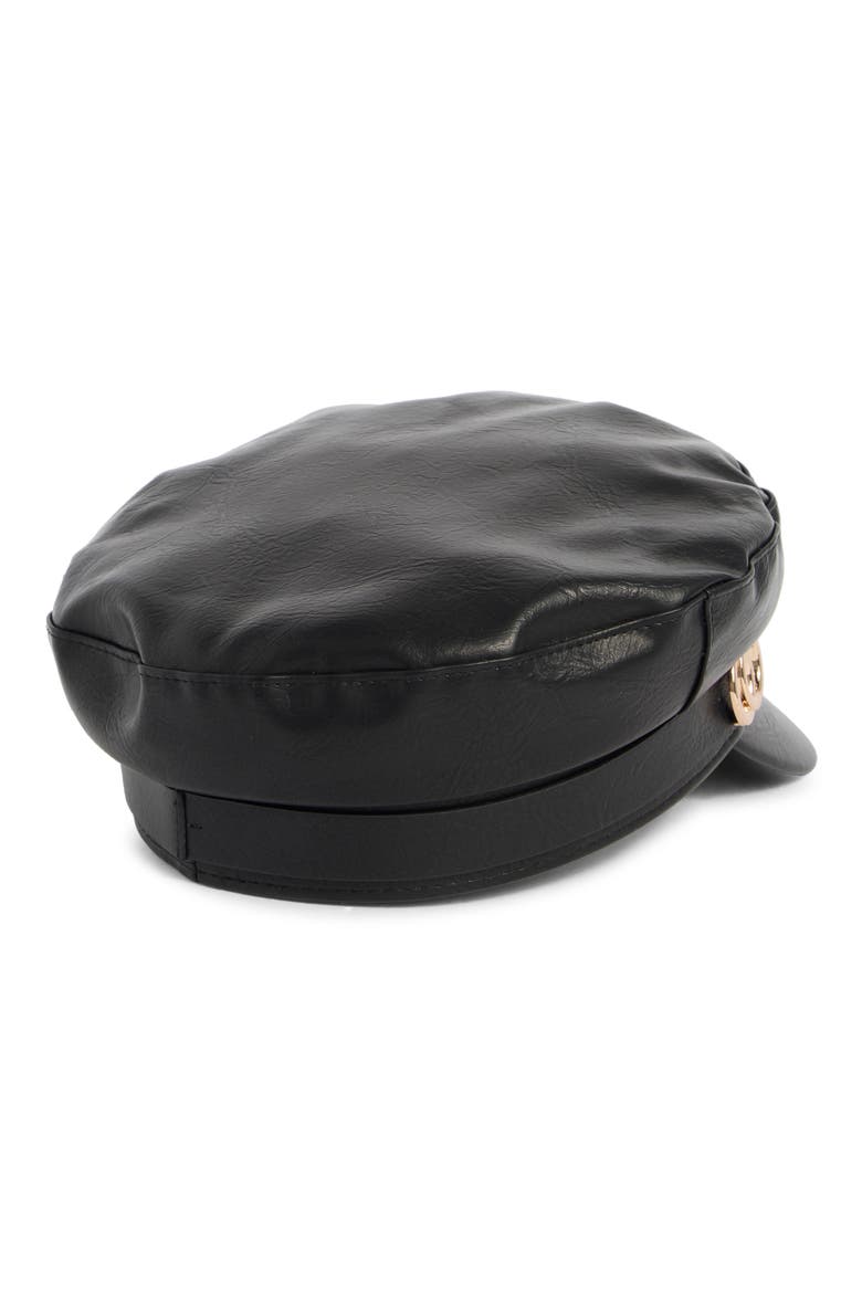 Distressed Skipper Hat, Alternate, color, BLACK
