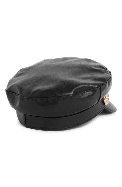 Vince Camuto Distressed Skipper Hat In Black