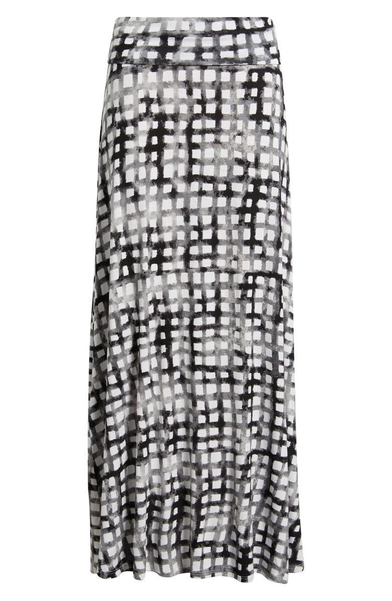 Loveappella Print Roll Top Maxi Skirt, Main, color,