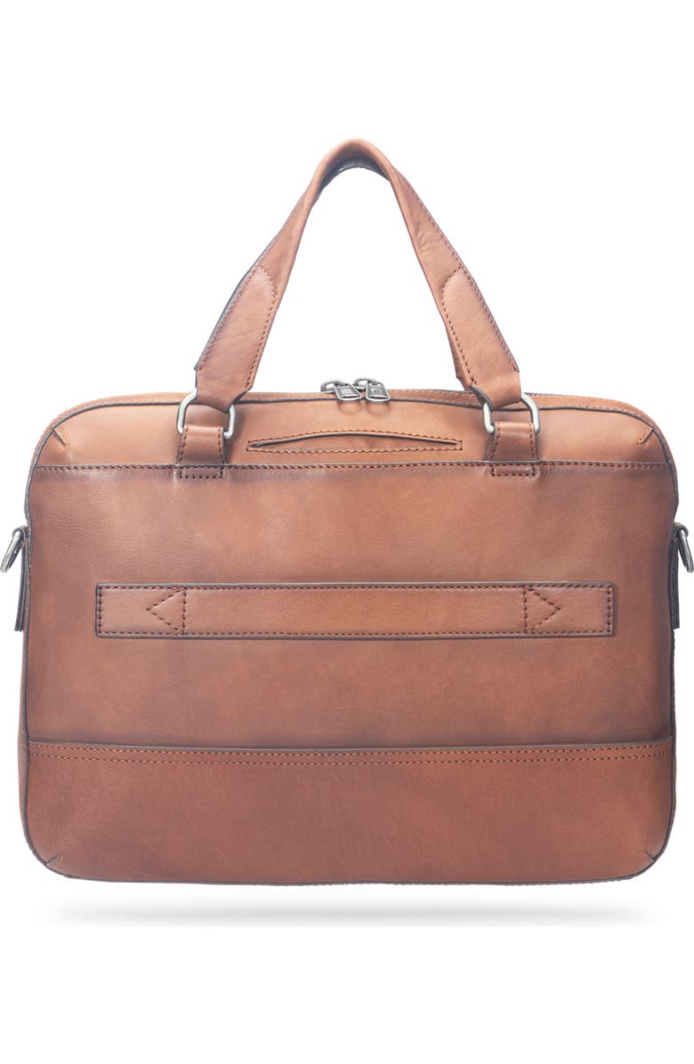 Frye Nash Leather Briefcase, Alternate, color, Cognac