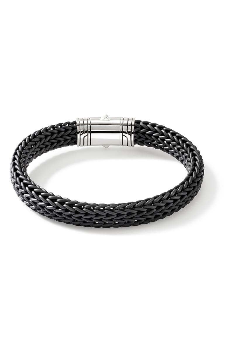 John Hardy Men's Woven Bracelet, Alternate, color, Silver