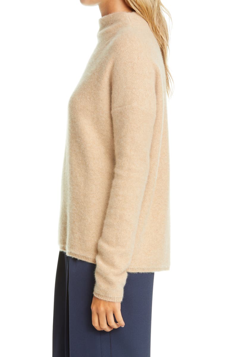 Vince Funnel Neck Boiled Cashmere Sweater, Alternate, color,