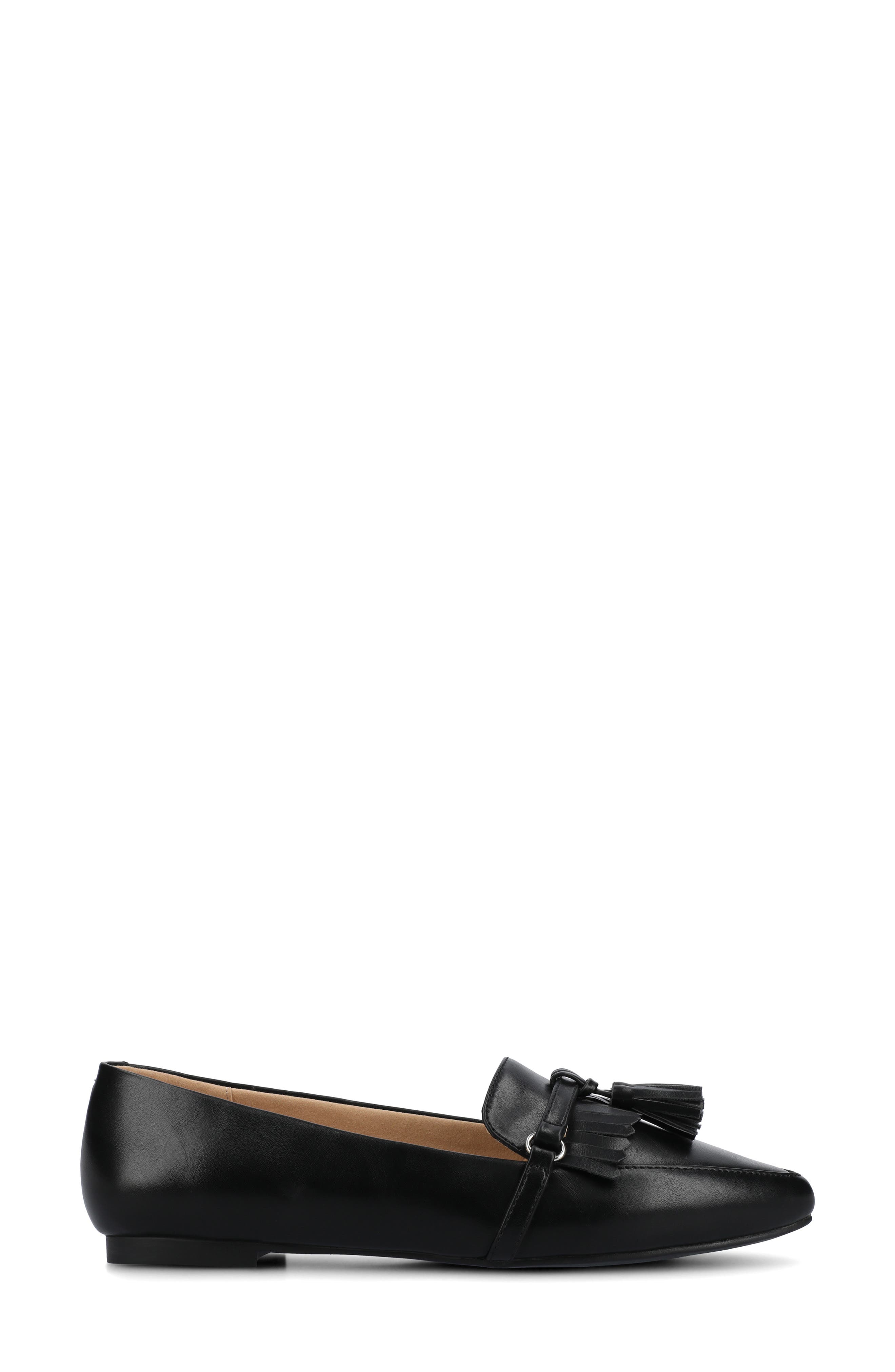 Journee Collection Jannah Tassel Loafer, Alternate, color, Black