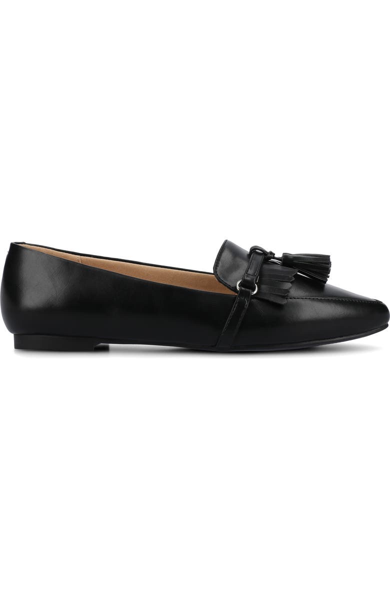 Journee Collection Jannah Tassel Loafer, Alternate, color, Black