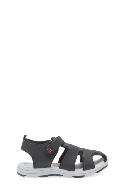 Extreme By Eddie Marc Kids' Solid Woven Sandal In Black