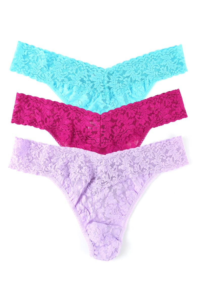 Hanky Panky Holiday Assorted 3-Pack Original Rise Thongs, Alternate, color,