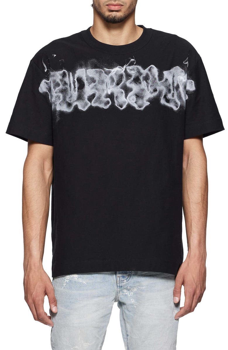 PURPLE BRAND Textured Cotton Jersey Logo Graphic T-Shirt, Main, color,