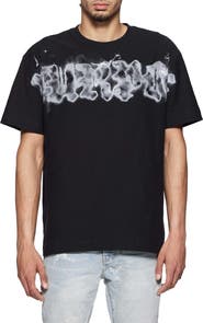 PURPLE BRAND Textured Cotton Jersey Logo Graphic T-Shirt