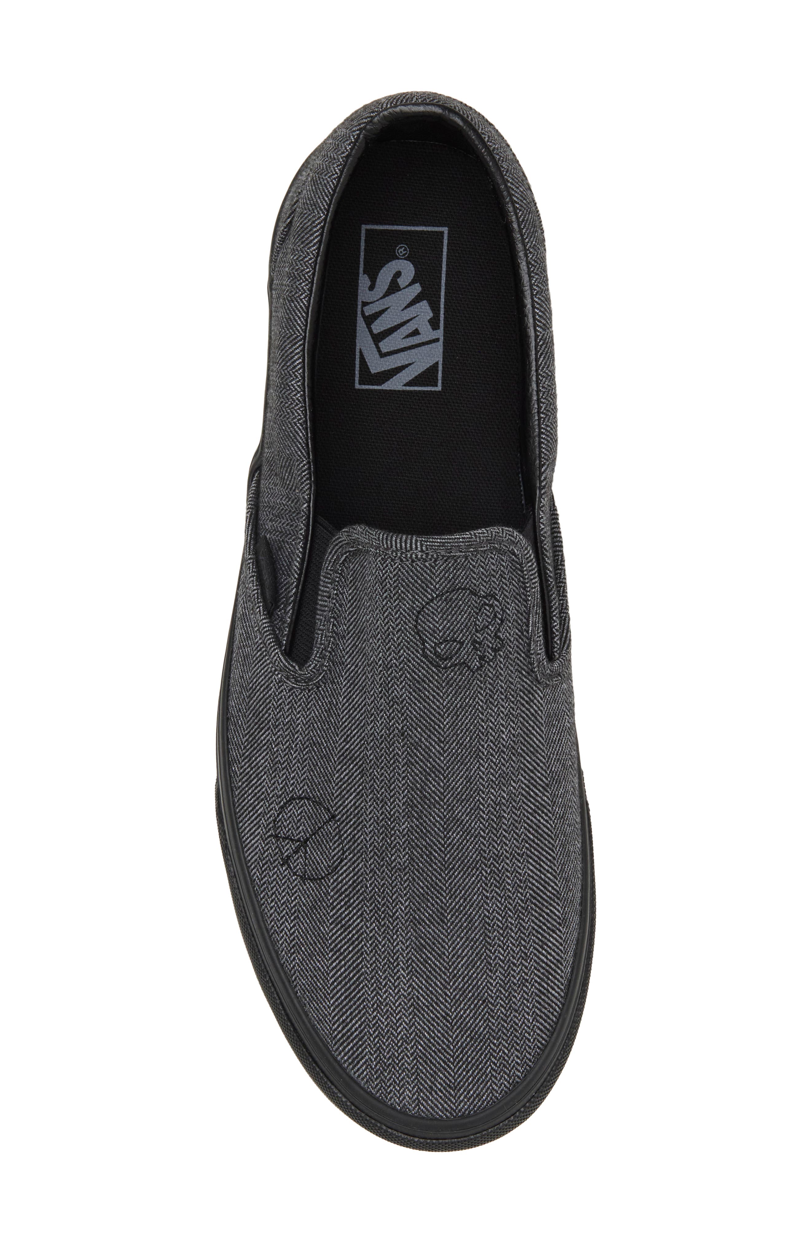 Classic Slip-On Sneaker, Alternate, color, GRAY/ BLACK
