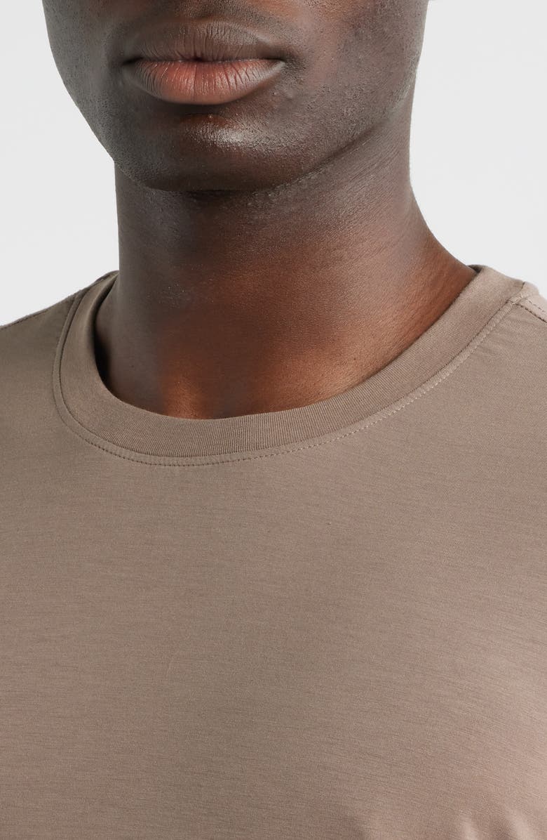 Daniel Buchler Crewneck Pajama T-Shirt, Alternate, color, Brown