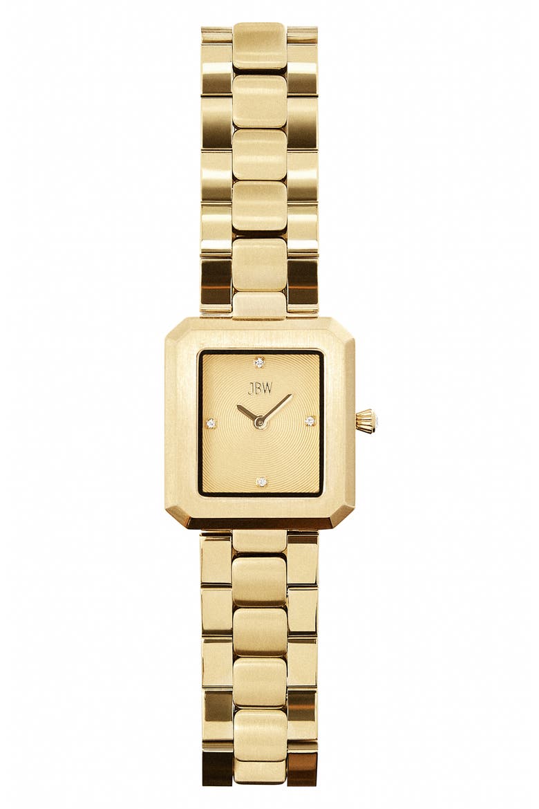Arc Single Essential Lab Created Diamond Bracelet Watch, 23mm, Alternate, color, 18K GOLD