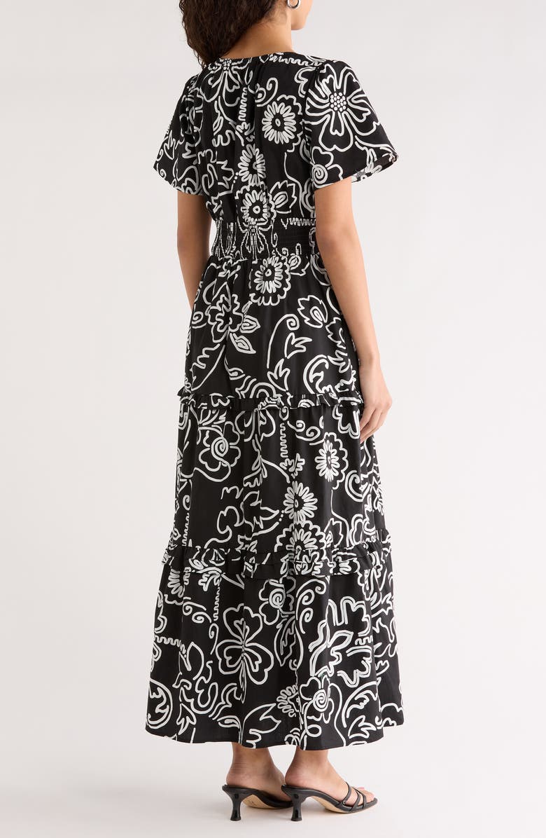 SUGARLIPS Haylie Floral Print A-Line Dress, Alternate, color, 