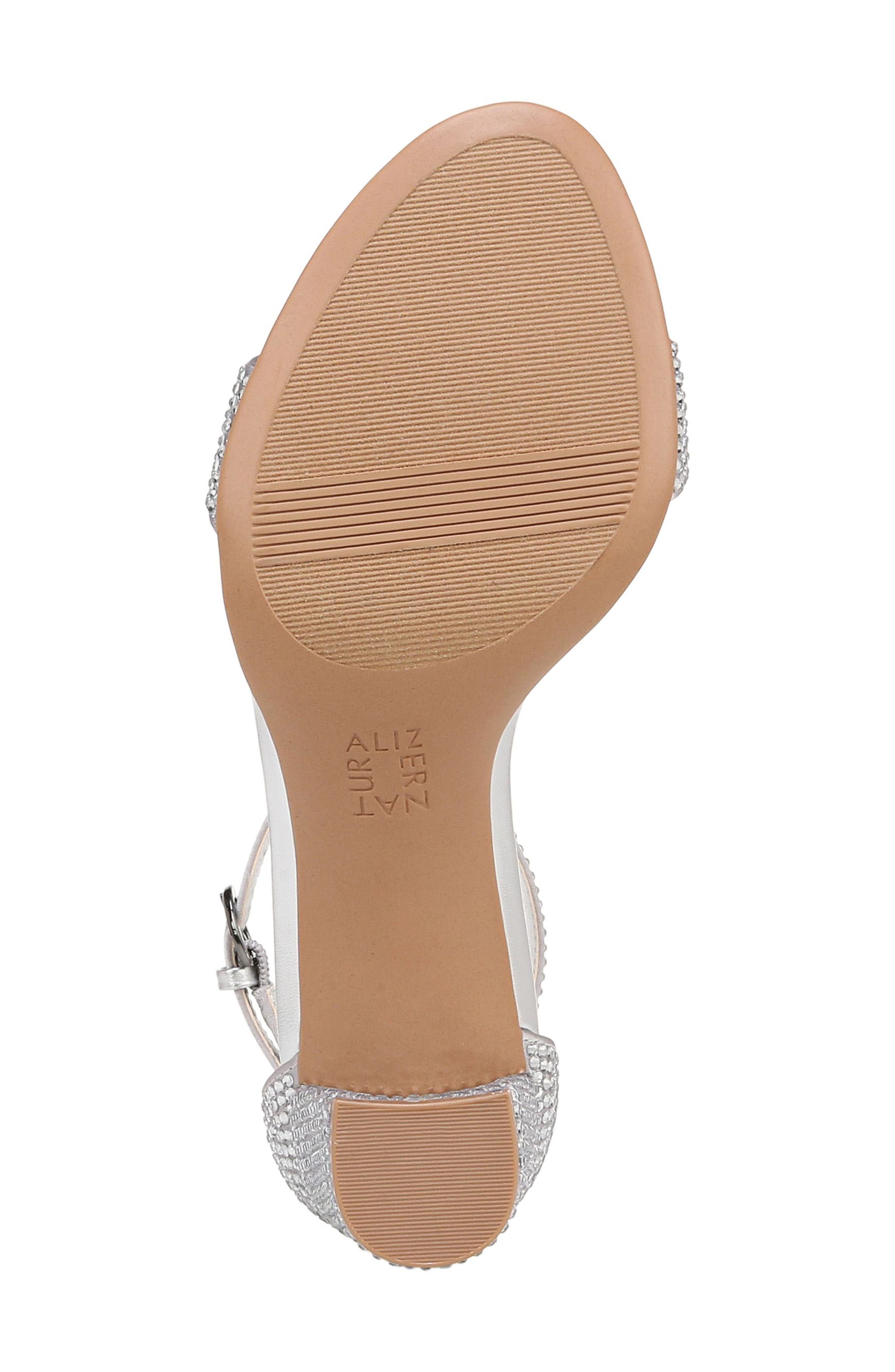 Vera Glitz Ankle Strap Sandal, Alternate, color, SILVER
