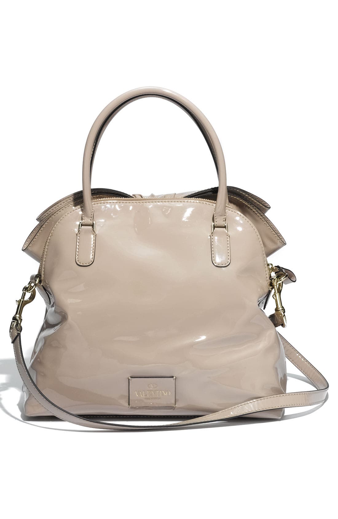 'Lacca Bow' Dome Handbag, Alternate, color, BLUSH