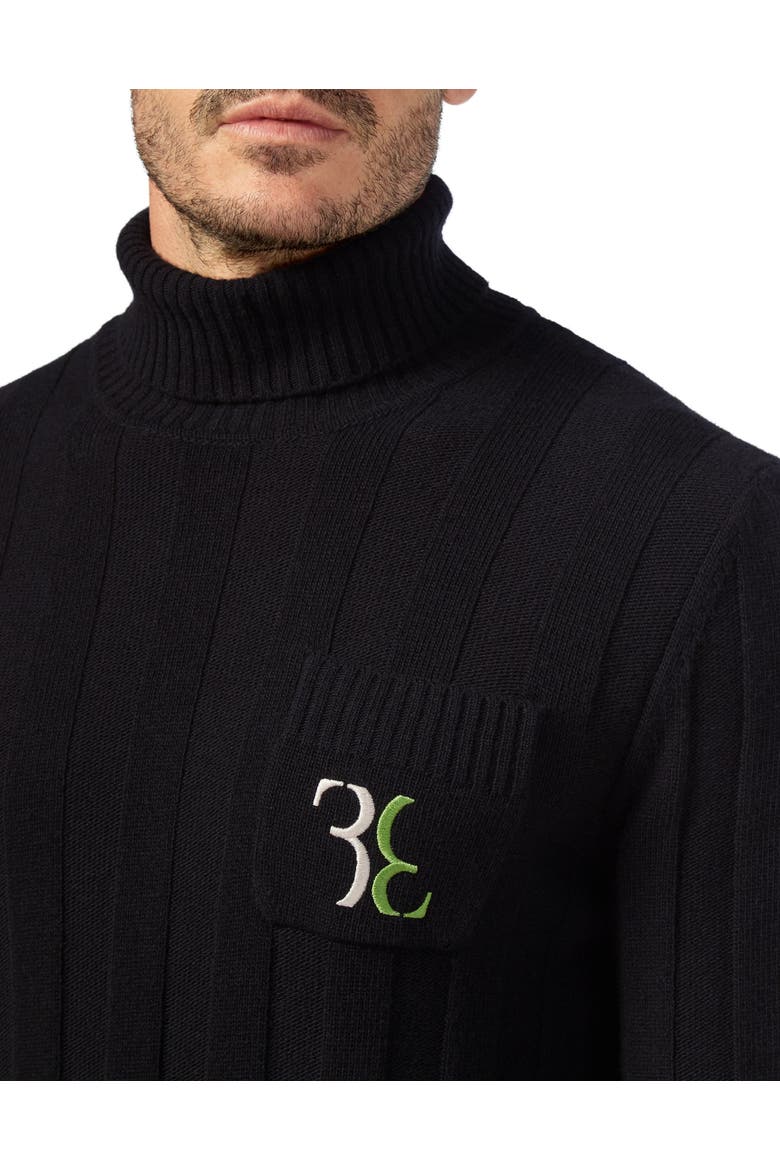Turtle Neck Double B Men, Alternate, color, black