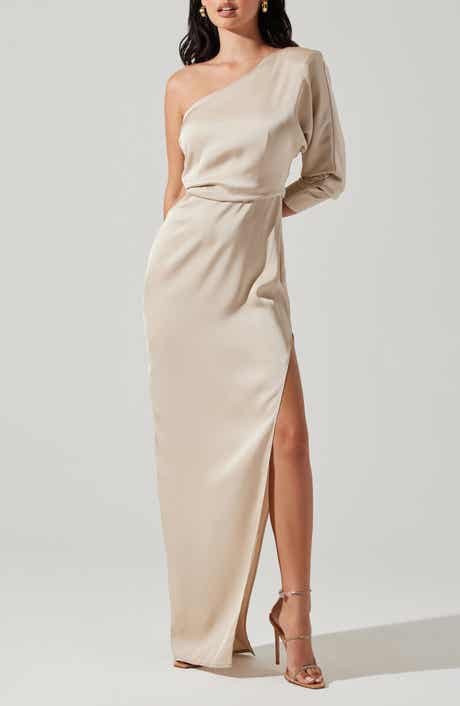 ASTR the Label Amari One-Shoulder Cutout Maxi Dress