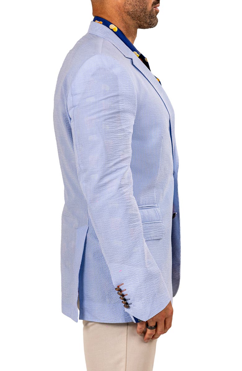 Maceoo Socrates Martyr020 Seersucker Sport Coat, Alternate, color, Blue/ White