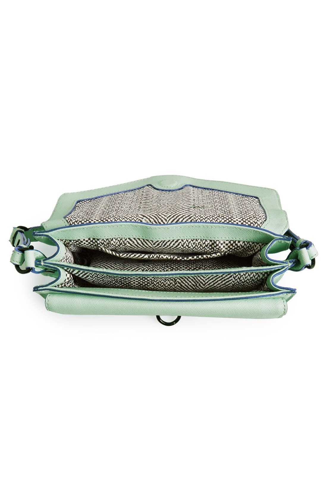 'Hudson Moto Mini' Crossbody Bag, Alternate, color, WINTERMINT