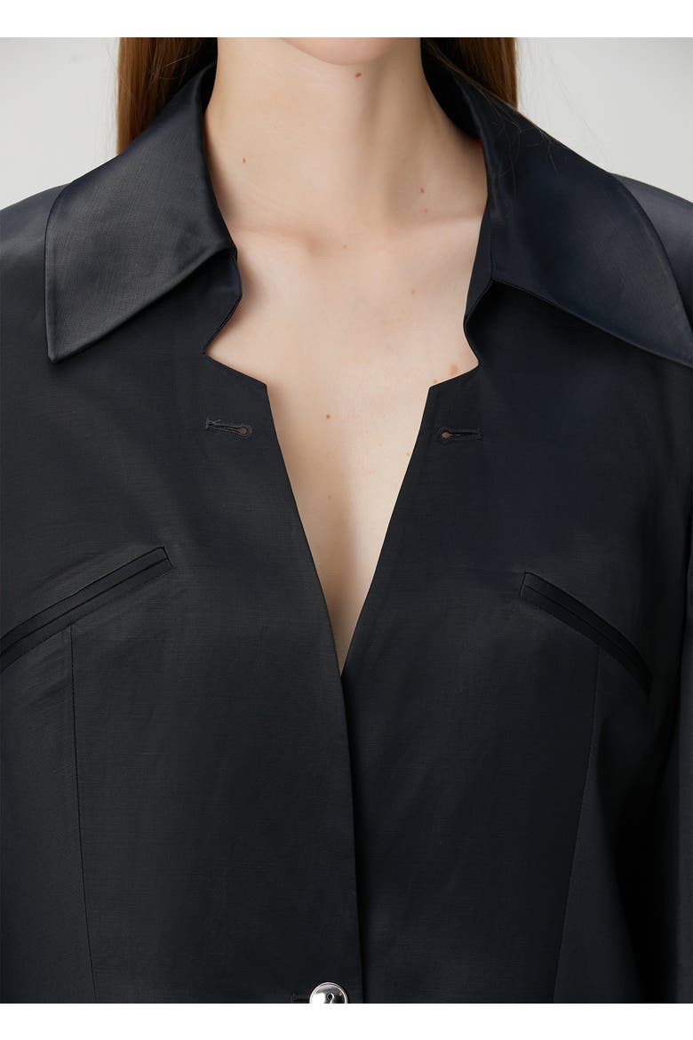 Linen Blend Woven Jacket, Alternate, color, BLACK