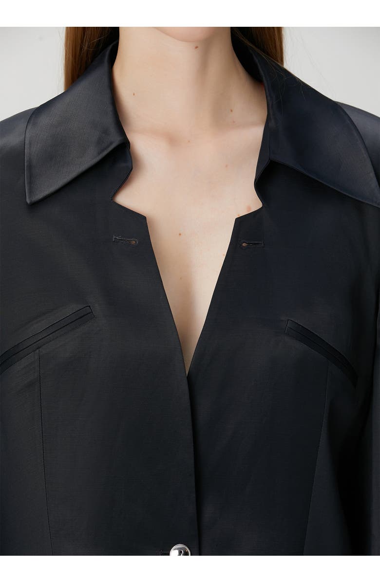 PCFG Linen Blend Woven Jacket, Alternate, color, Black