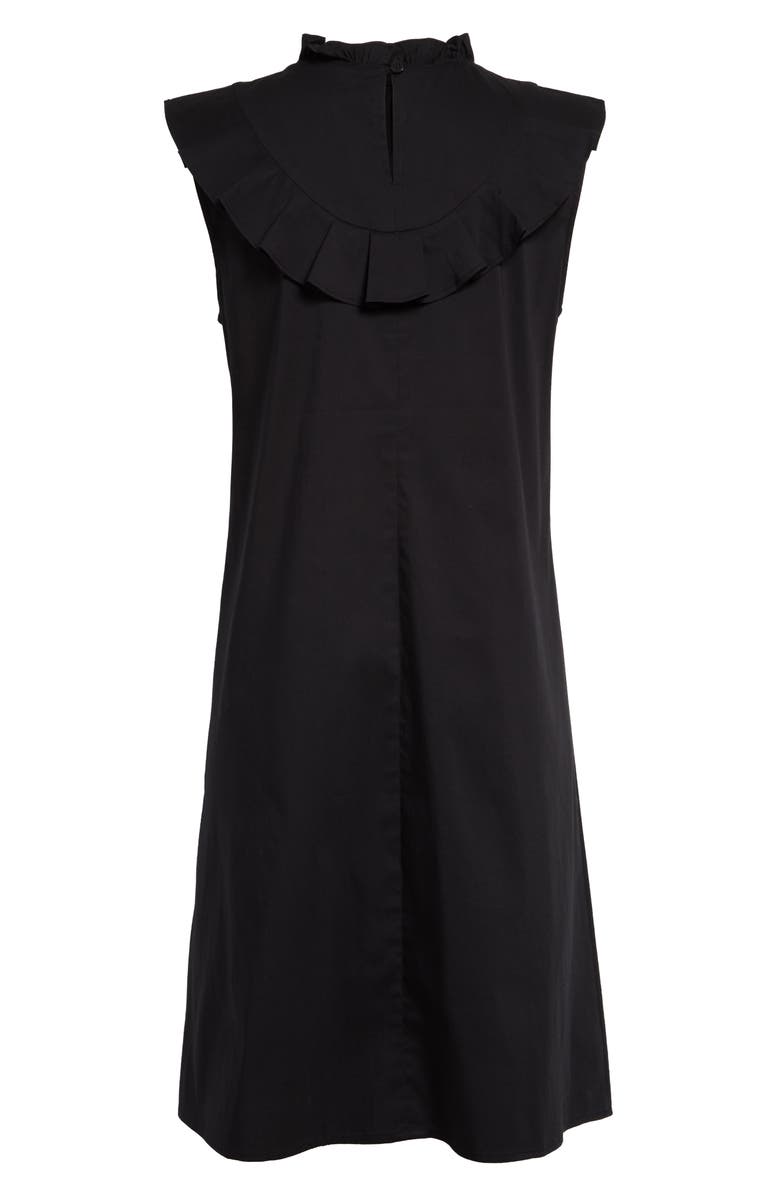 Halogen<sup>®</sup> Sleeveless Ruffle Yoke Shift Dress, Alternate, color, 