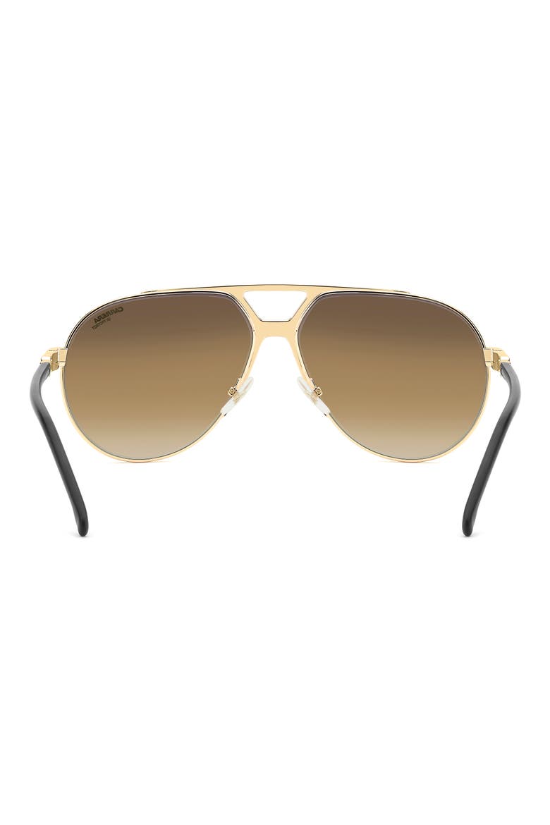 1089/S 64mm Oversize Gradient Pilot Sunglasses, Alternate, color, MATTE BLACK GOLD/ BWSF BRK