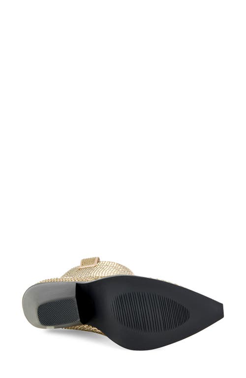 Azalea Wang Laetitia Crystal Bootie In Multi