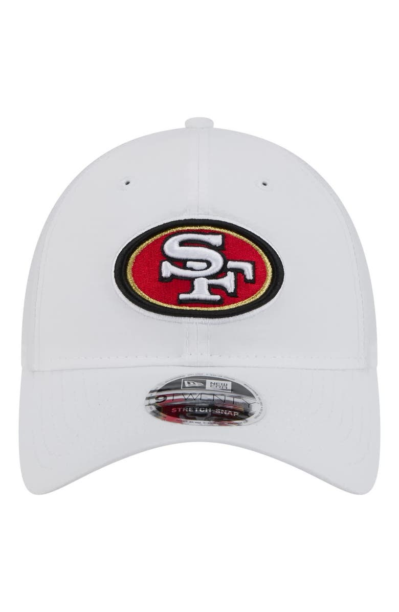 New Era Men's New Era White San Francisco 49ers Active Ripstop 9TWENTY Stretch-Snap Hat, Alternate, color, 
