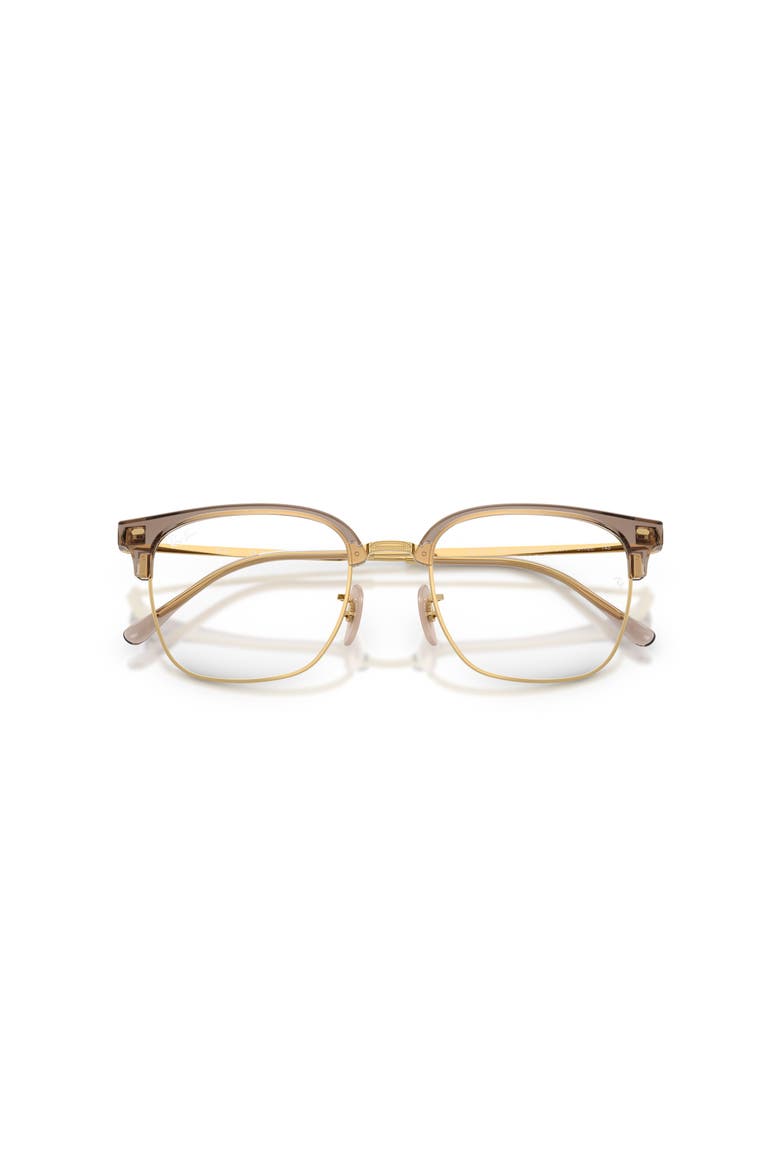 51mm Square optical glasses, Alternate, color, Beige