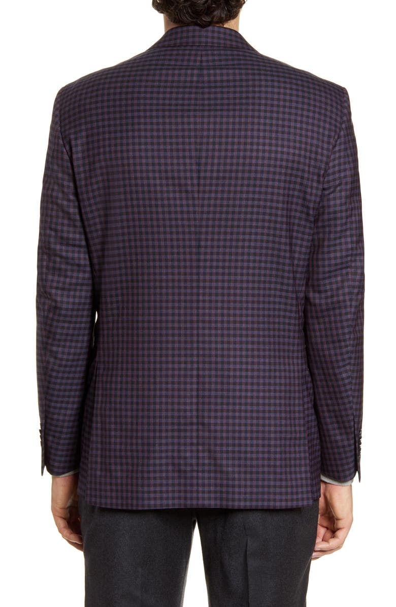 Peter Millar Classic Fit Check Wool Sport Coat, Alternate, color,