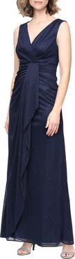 Alex Evenings Sleeveless Glitter Mesh Gown