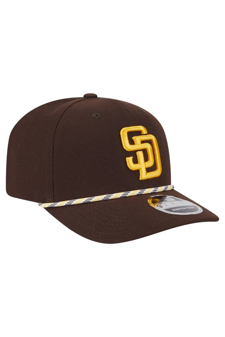 Men's New Era Brown San Diego Padres Multi-Rope 9SEVENTY Stretch-Snap Hat, Alternate, color, Brown