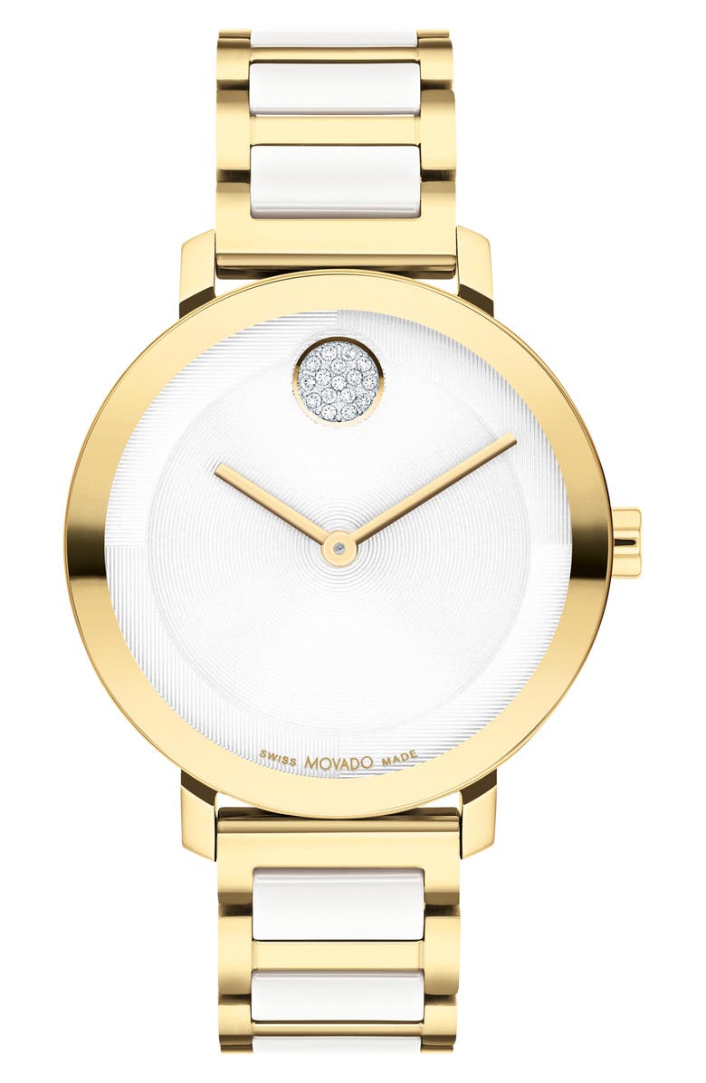 Movado Bold Evolution 2.0 Bracelet Watch, 34mm, Main, color, Silver White