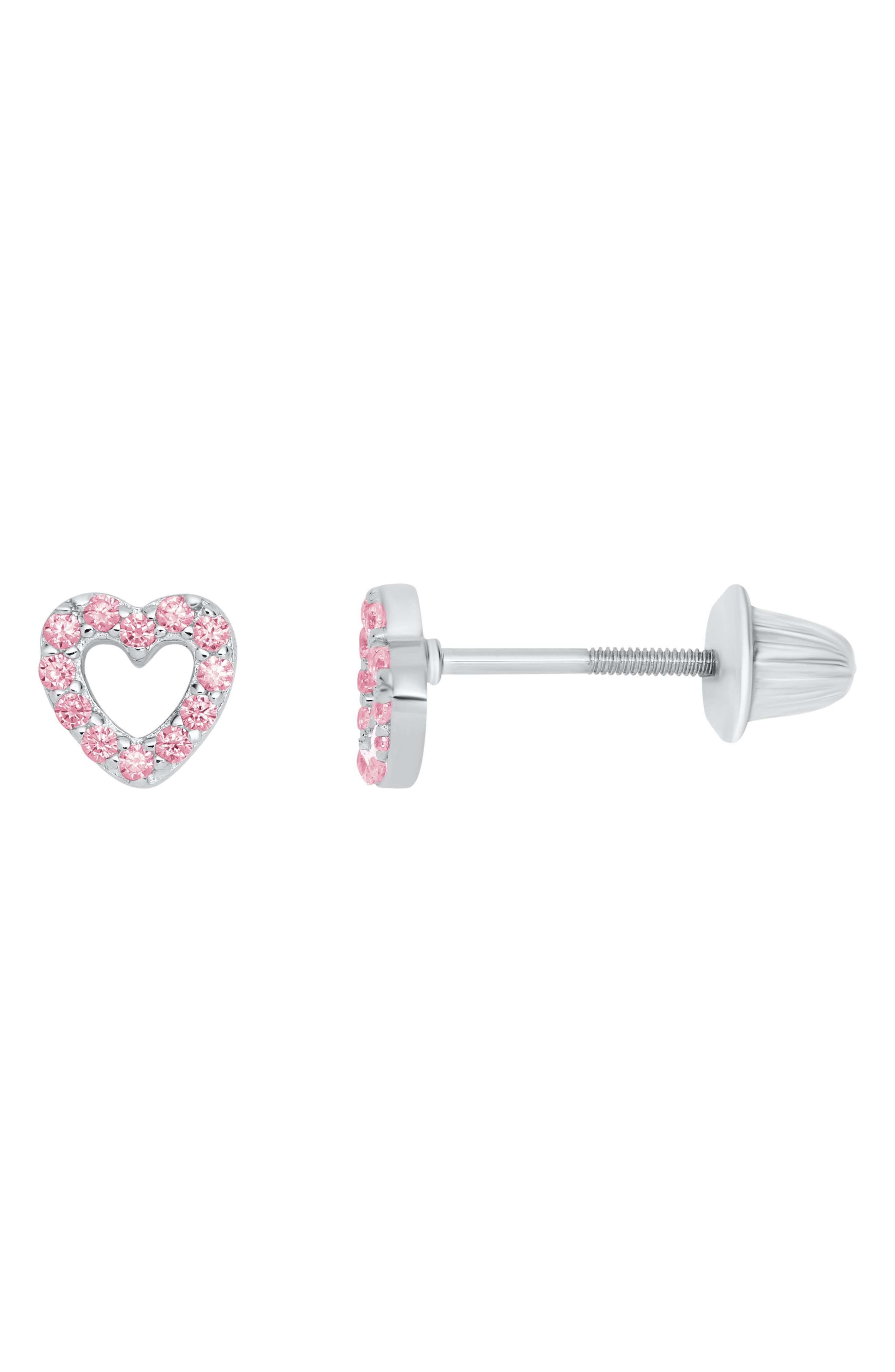 selected SILVER/ PINK CUBIC ZIRCONIA
