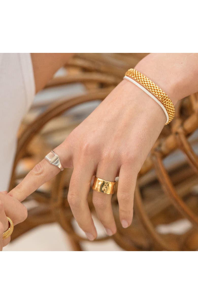 Monica Vinader Heirloom Woven Fine Chain Bracelet, Alternate, color, Silver