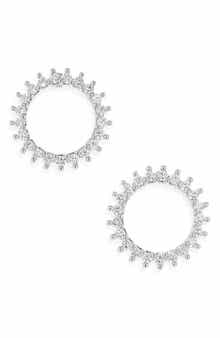 NORDSTROM RACK Cubic Zirconia Sunburst Stud Earrings
