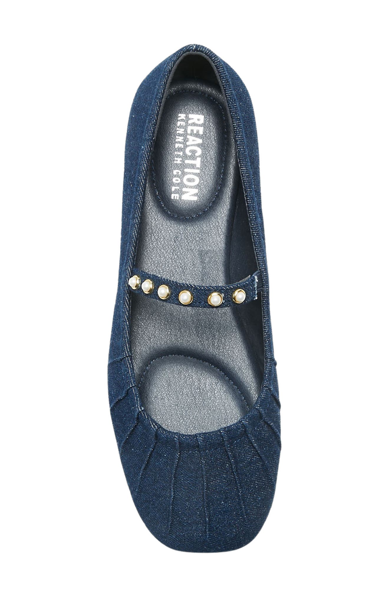 Reaction Kenneth Cole Eimar Imitation Pearl Mary Jane Flat, Alternate, color, 