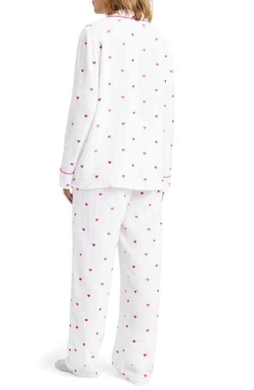 Splendid Lottie Love Cotton Gauze Pajamas In Multi