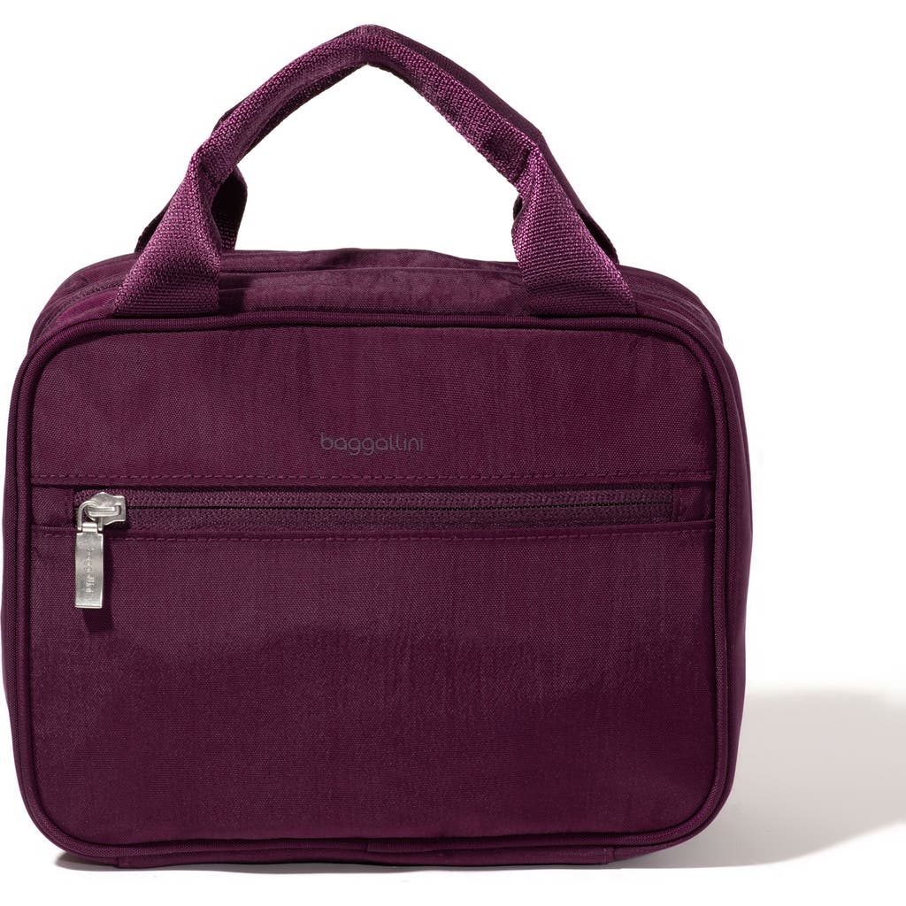 Baggallini Hanging Travel Toiletry Kit In Mulberry