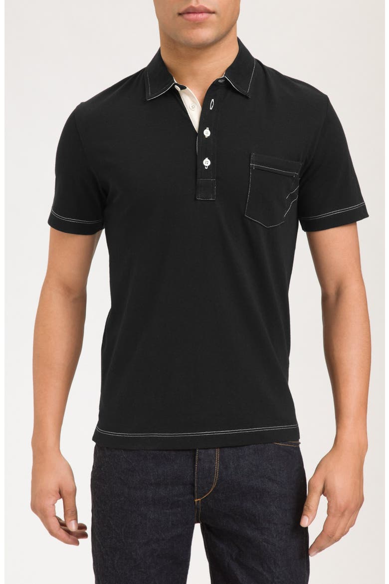 Pensacola Slim Fit Polo, Main, color, BLACK