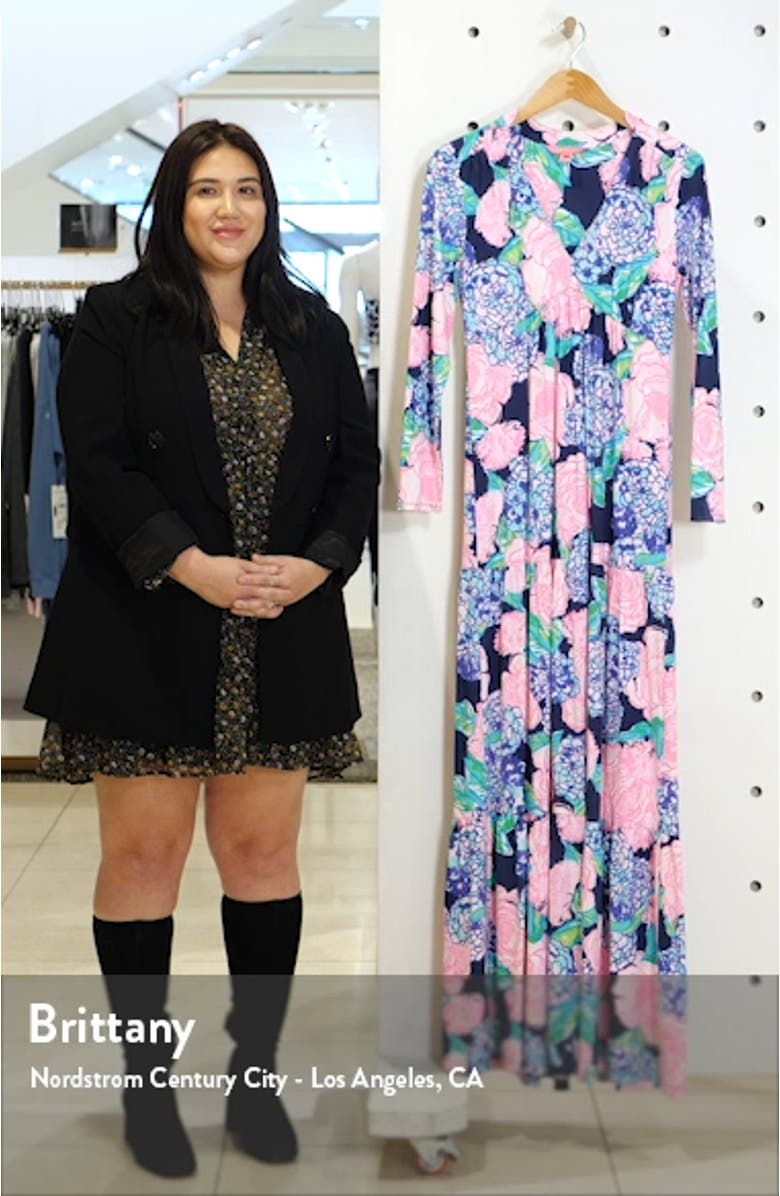 Martinique Long Sleeve Maxi Dress, sales video thumbnail