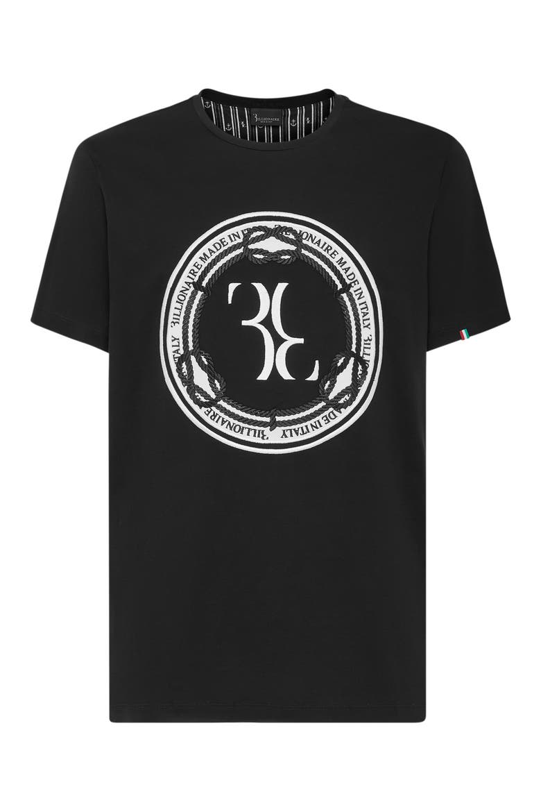 T-Shirt Round Neck Men, Main, color, black