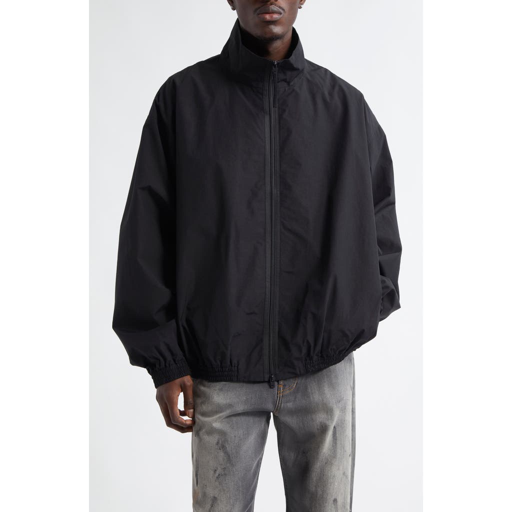 Acne Studios 1996 Logo Embroidered Cotton & Recycled Nylon Jacket in Black  product