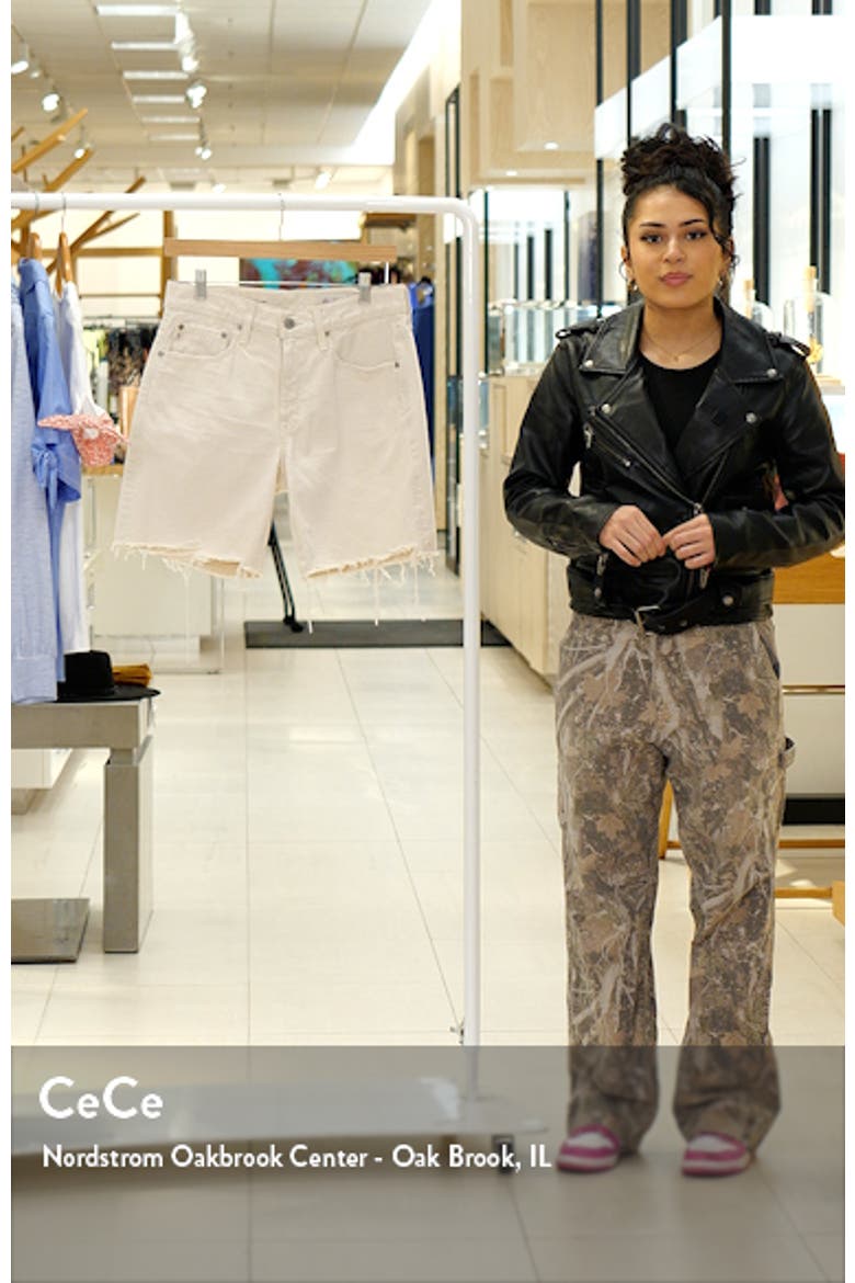 Ex-Boyfriend High Waist Raw Hem Denim Shorts video
